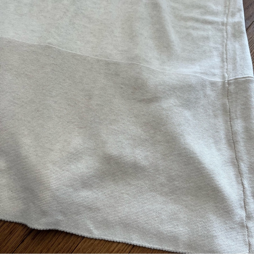 Aventura Whisper White Frankie Sweater Vest Organic Cotton Size Small - Picture 7 of 7